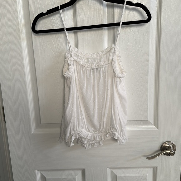 ❤️Express White Relaxed Ruffled Camisole - Picture 10 of 10